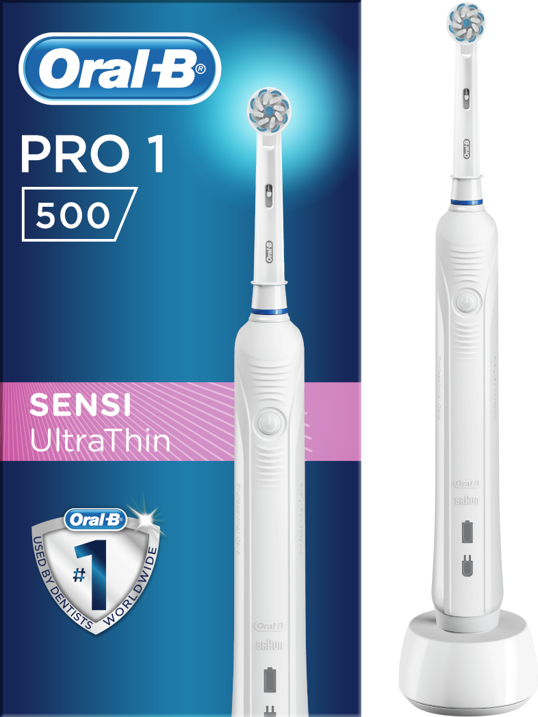 ORAL-B PRO 500 elektromos fogkefe Sensi fejjel