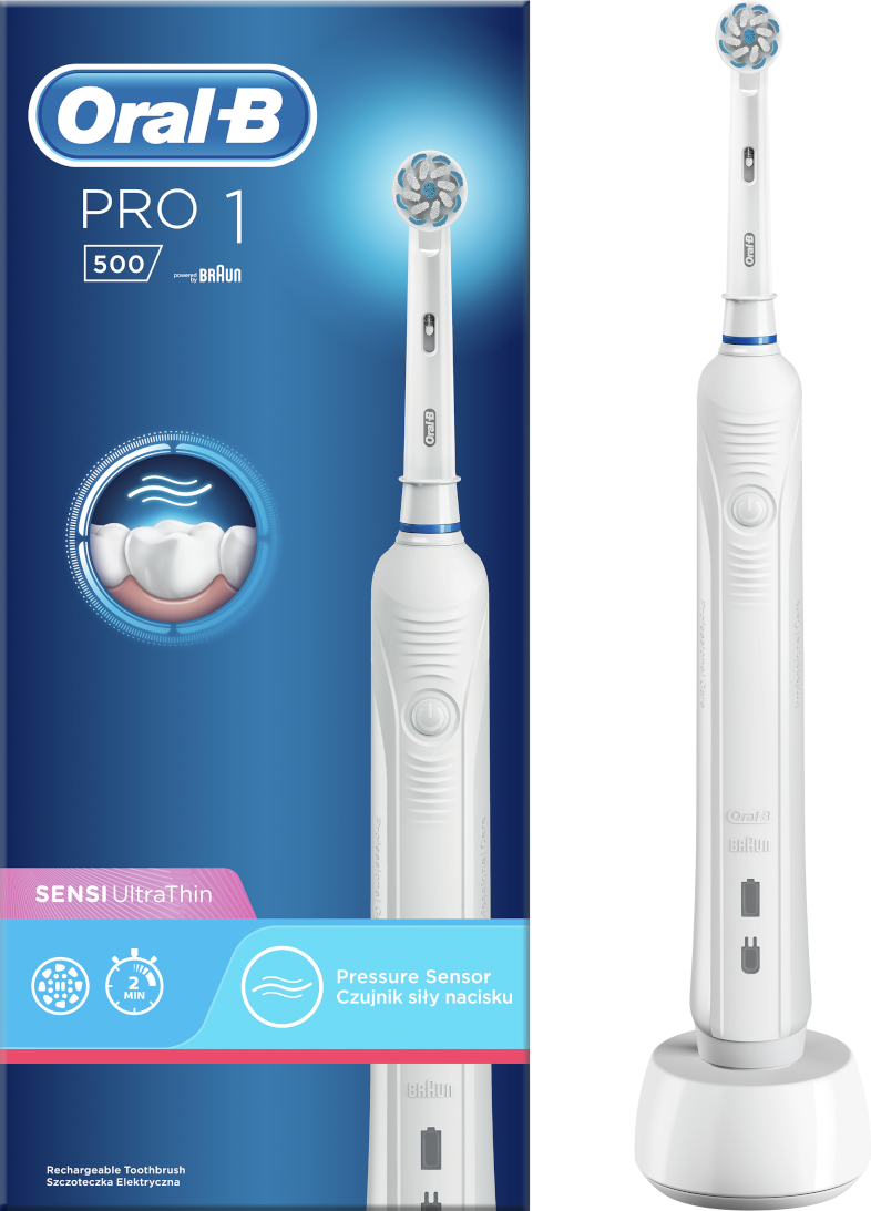 ORAL-B PRO 500 elektromos fogkefe Sensi fejjel