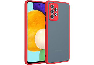CASE AND PRO Xiaomi Redmi Note 11 4G műanyag tok, piros-fekete (MATT-N11-4G-RBK)