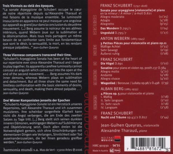 CD borító francia és német szöveggel. Zenejegyzeteket és a zeneszerzők neveit mutatja.