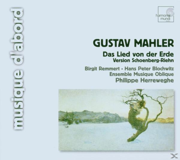Gustav Mahler Das Lied von der Erde album borítója, hóban álló kopár fa festményével.