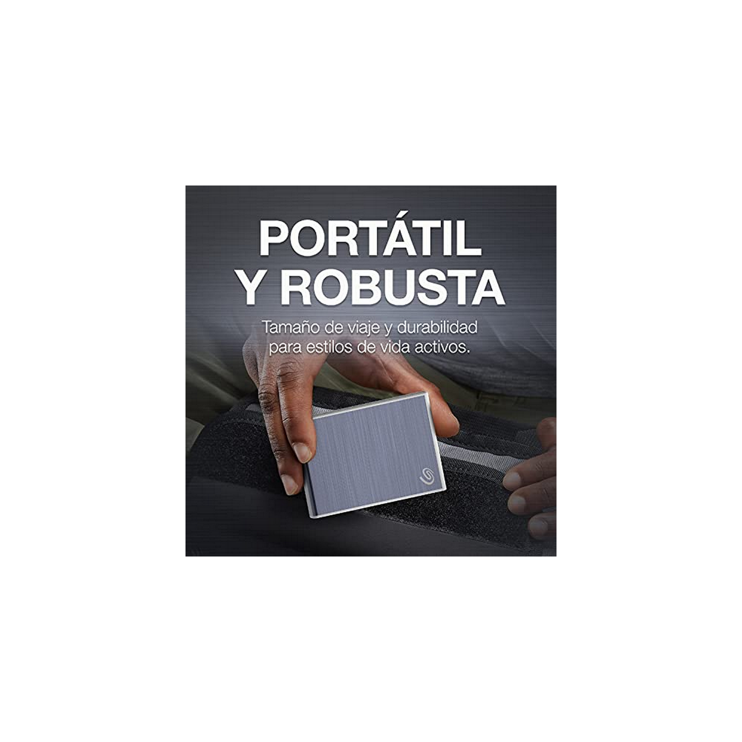 Disco duro externo 1 TB  - Seagate One Touch STKG1000402, SSD, exFAT, Hasta 1030 MB/s, USB-C, Azul