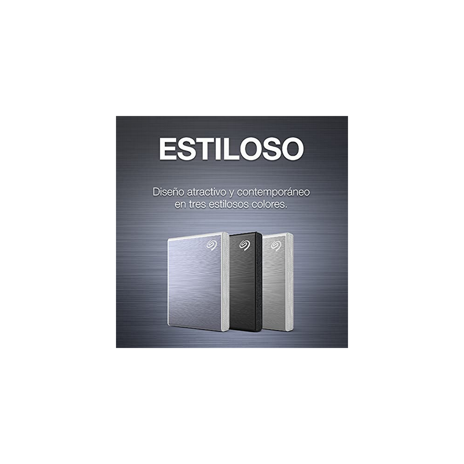 Disco duro externo 2 TB  - Seagate One Touch STKG2000402, SSD, exFAT, Hasta 1030 MB/s, USB-C, Azul