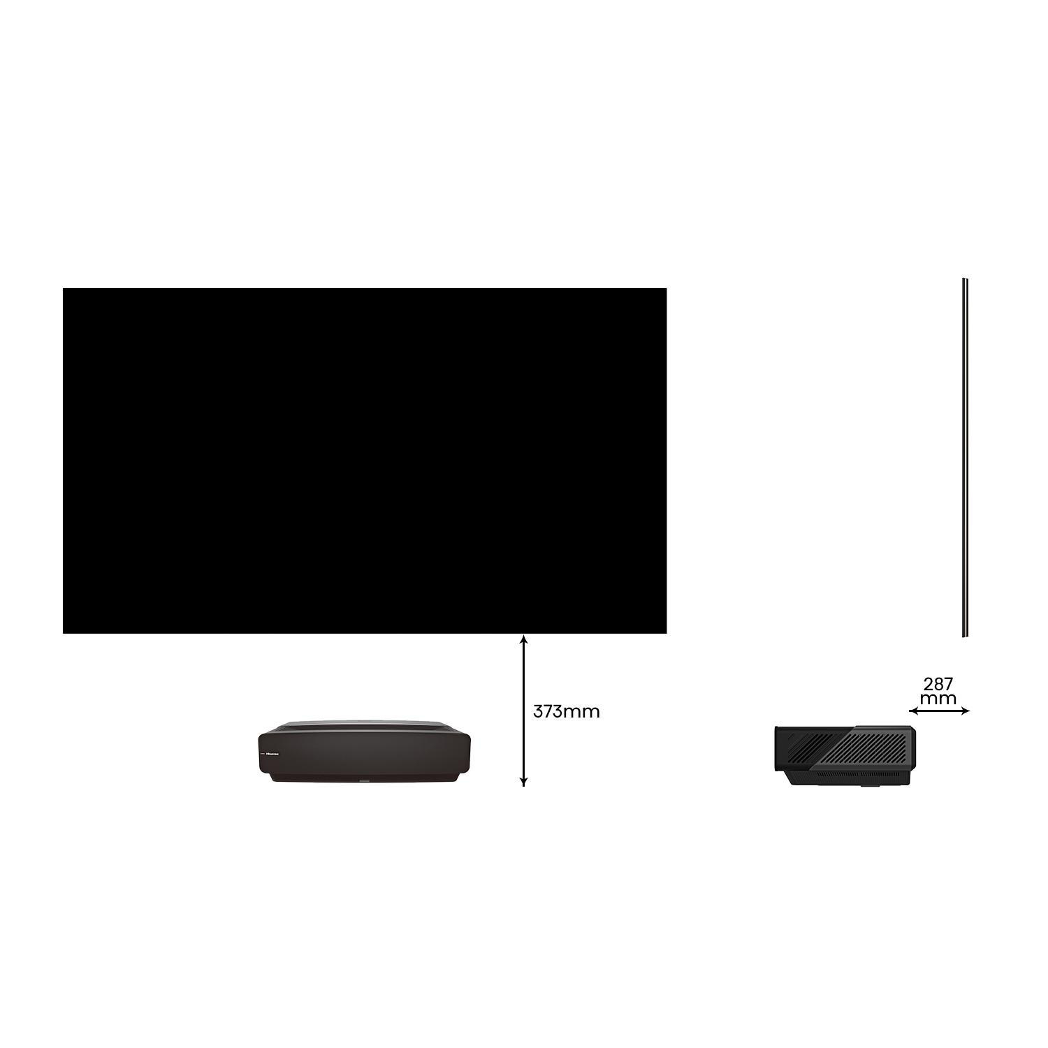 TV(UHD Daylight 100L5F-B12 Lumen, inkl. Laser Screen 4K, Hard 2,700 HISENSE WLAN)