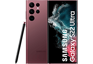 Móvil - Samsung Galaxy S22 Ultra 5G, Burgundy, 256GB, 12GB RAM, 6.8"QHD+, Exynos 2200, 5000mAh, Android 12