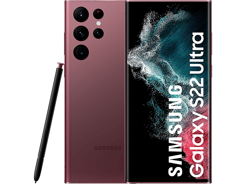 Móvil Samsung Galaxy S22 Ultra 5g Burgundy 256gb 12gb Ram 68
