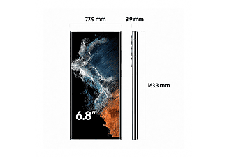 Móvil - Samsung Galaxy S22 Ultra 5G, White, 256 GB, 12GB RAM, 6.8" QHD+, Exynos 2200, 5000mAh, Android 12