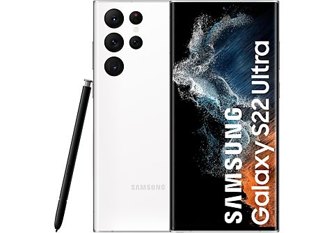 REACONDICIONADO Móvil - Samsung Galaxy S22 Ultra 5G, White, 512 GB, 12 GB RAM, 6.8" QHD+, Exynos 2200, 5000mAh, Android 12