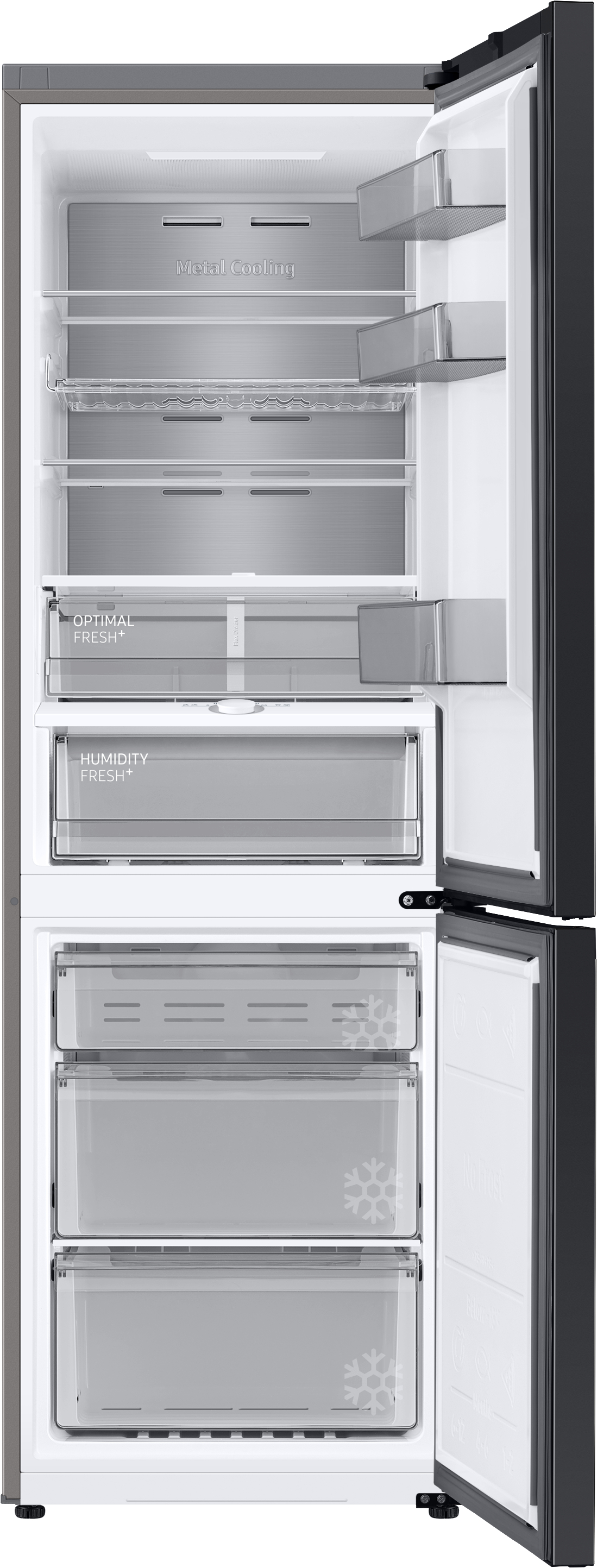SAMSUNG RB34A7B5C48WEG Kühlgefrierkombination (C, 344 l, 1853 mm hoch, Satin Sky Blue)