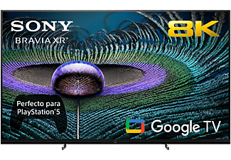 TV LED 85" - Sony 85Z9J, Bravia XR, 8K HDR, Google TV (Smart TV), 4K 120 Hz, Dolby Atmos-Vision, IA, Negro