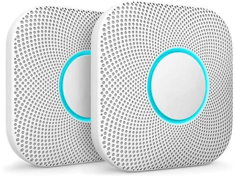 Google Nest Protect 2e Gen. Rook- En Koolmonoxidemelder (batterijvoeding) 2-pack