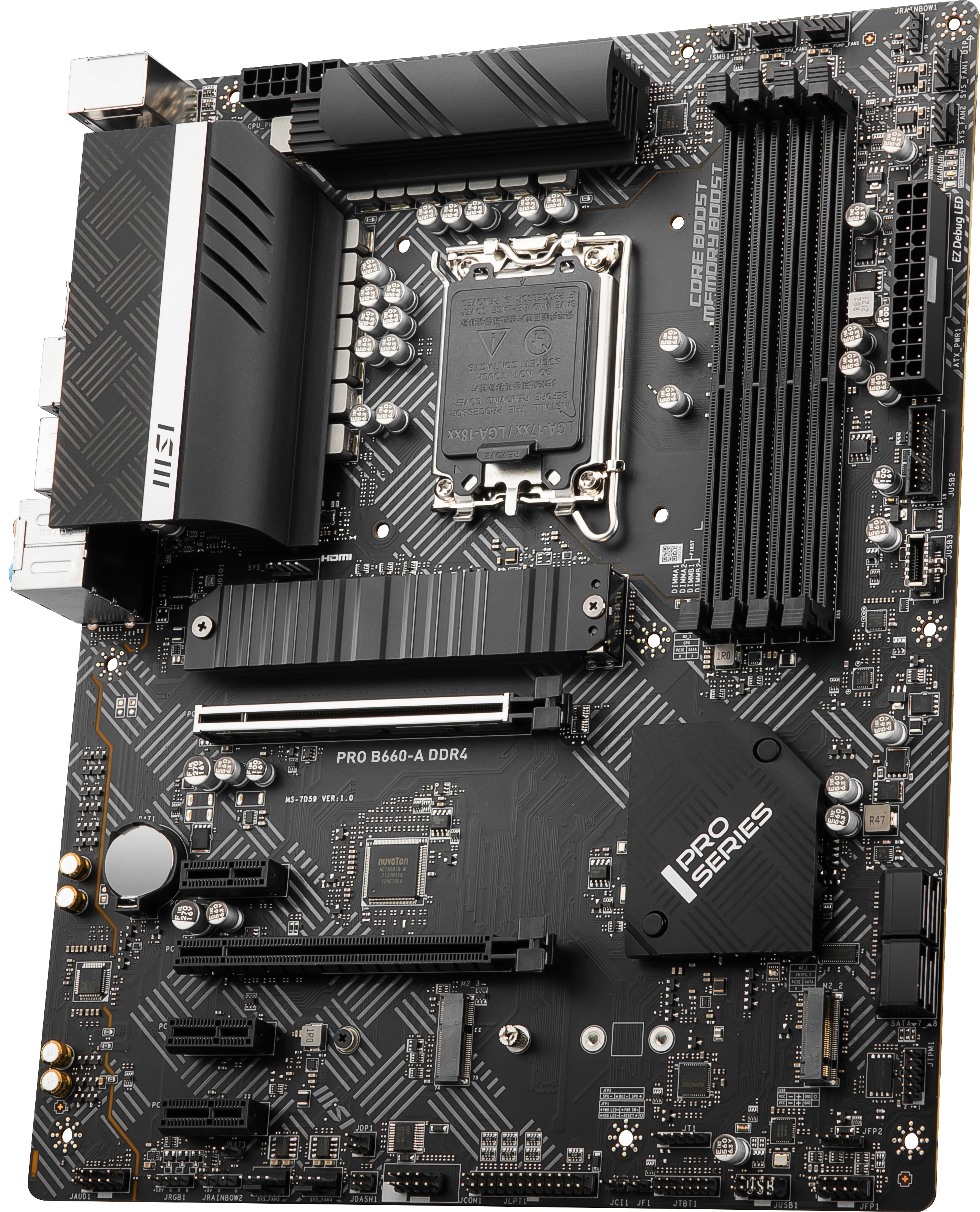 MSI PRO B660-A DDR4 (7D59-001R) Mainboard Schwarz