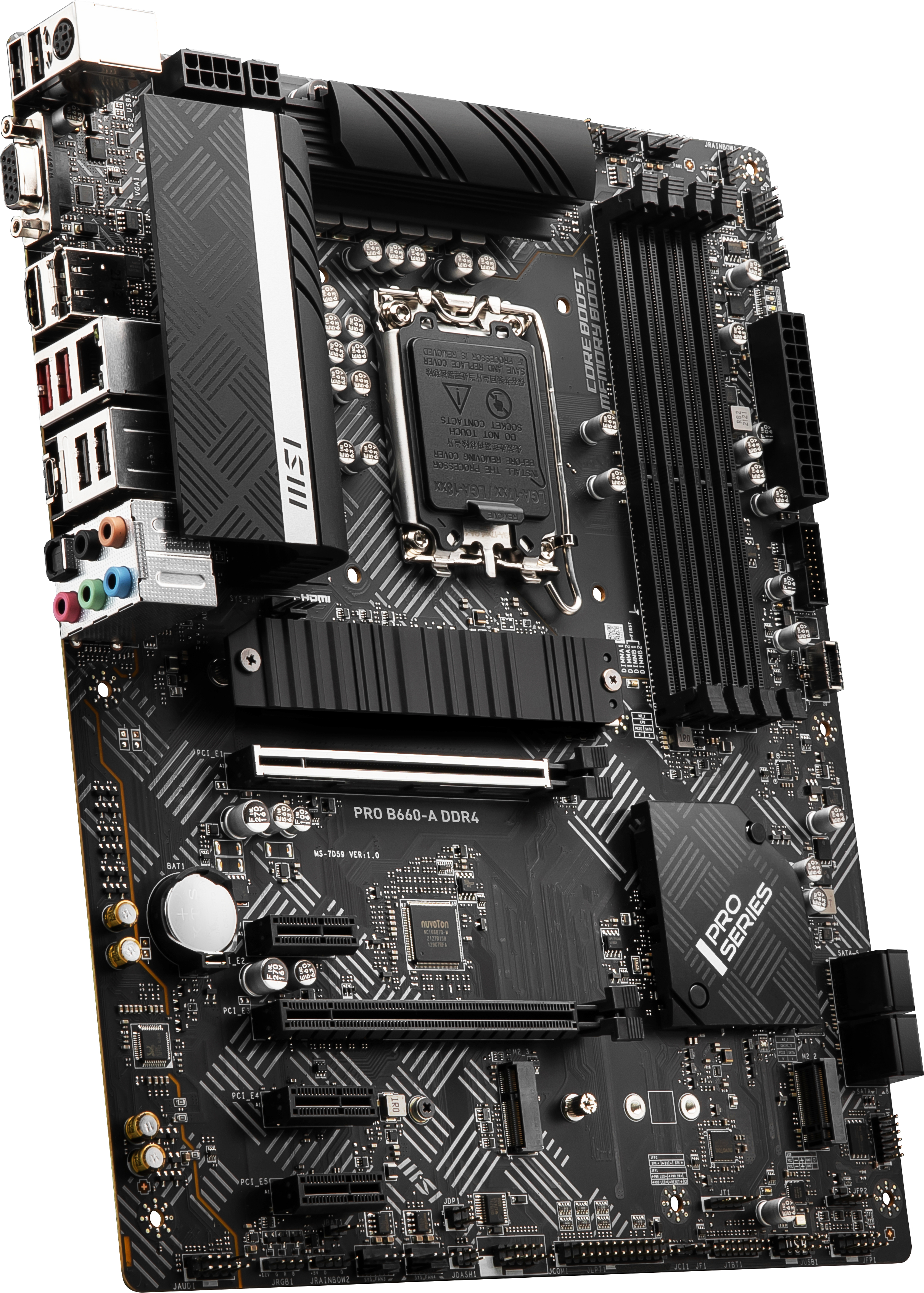 MSI PRO B660-A DDR4 (7D59-001R) Mainboard Schwarz