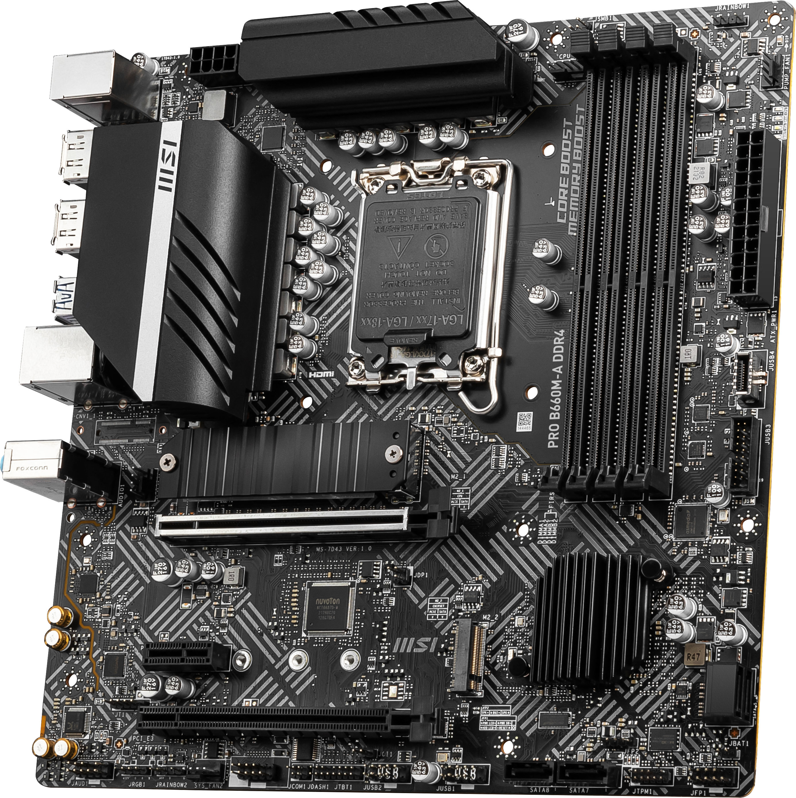 MSI PRO B660M-A DDR4 (7D43-001R) Mainboard Schwarz