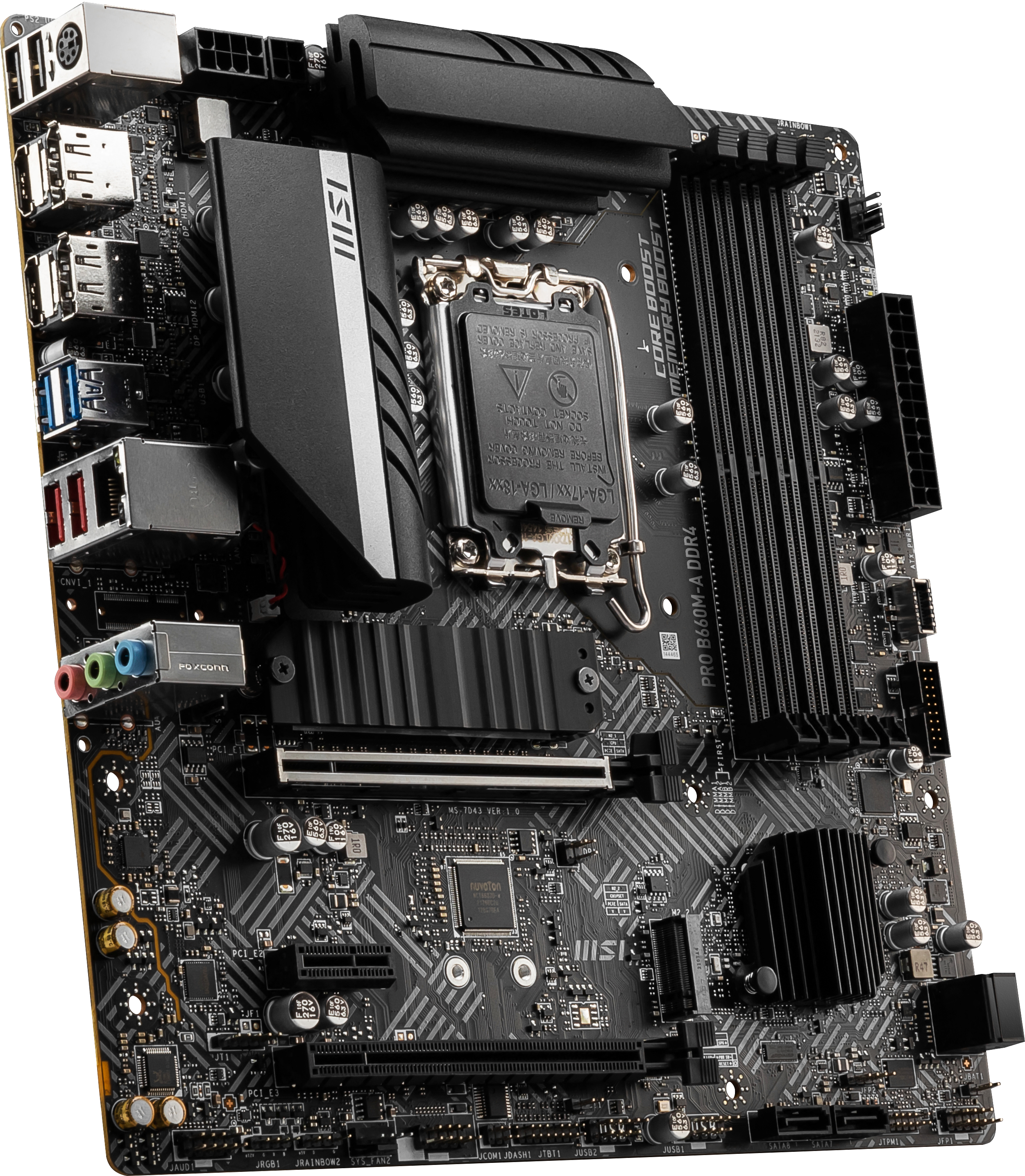 MSI PRO B660M-A DDR4 (7D43-001R) Mainboard Schwarz