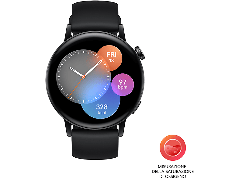 HUAWEI Watch GT3 42mm Active, AMOLED, Black