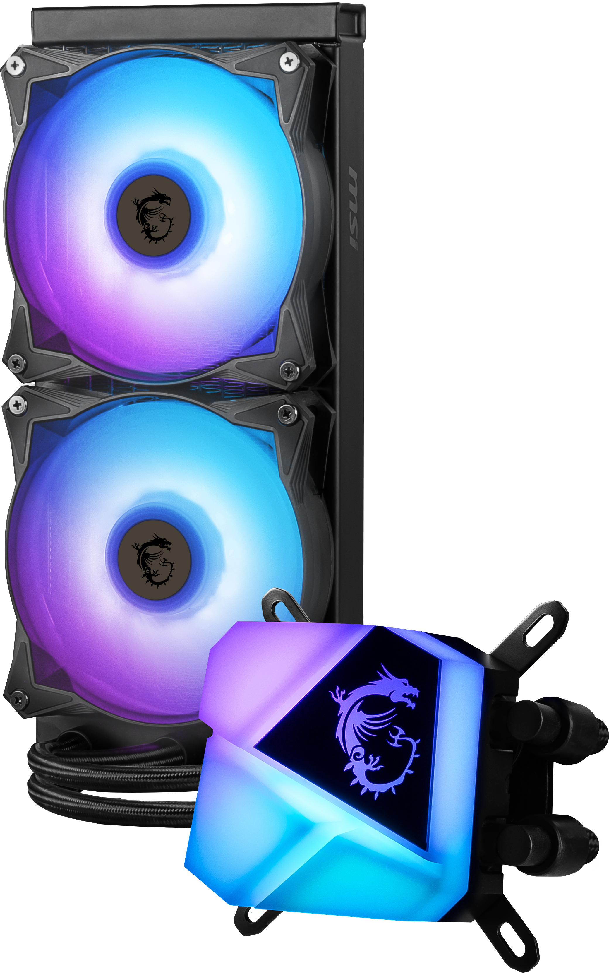 MSI 306-7ZW2R11-813 MAG CORELIQUID C240 CPU Wasserkühlung, Schwarz