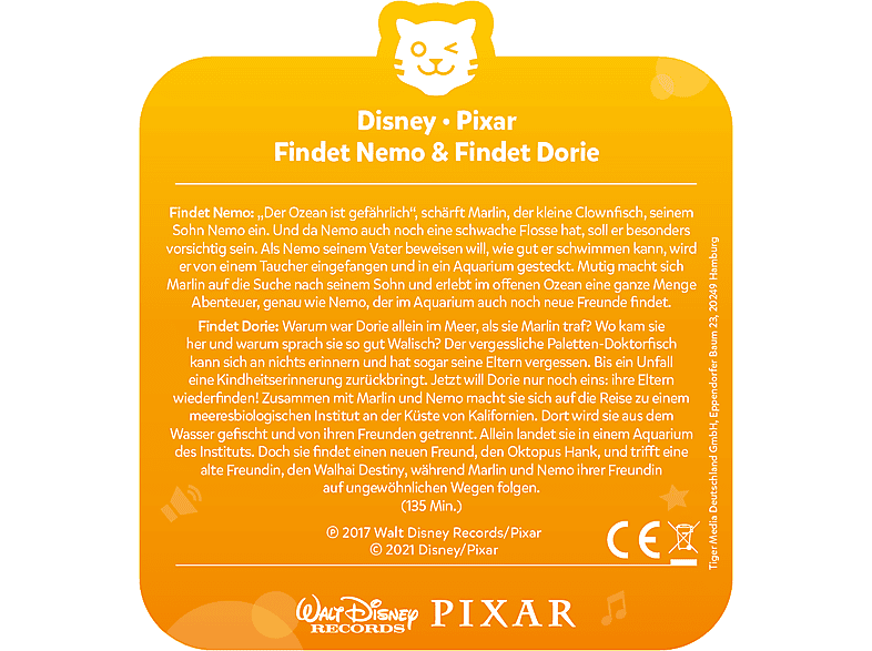 Thumbnail - TIGERMEDIA Tigercard Disney's Findet Nemo/Findet Dorie Tigercard, Mehrfarbig