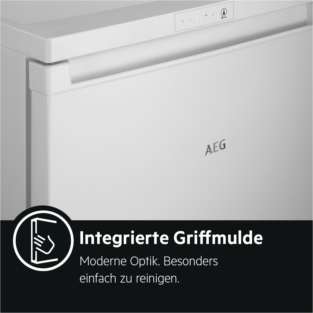 Kühlschrank mm Weiß) AEG 845 hoch, (D, RTS811DXAW