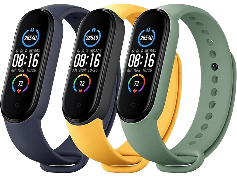 Correa | Xiaomi Smart Band 6, 3 unidades, Multicolor