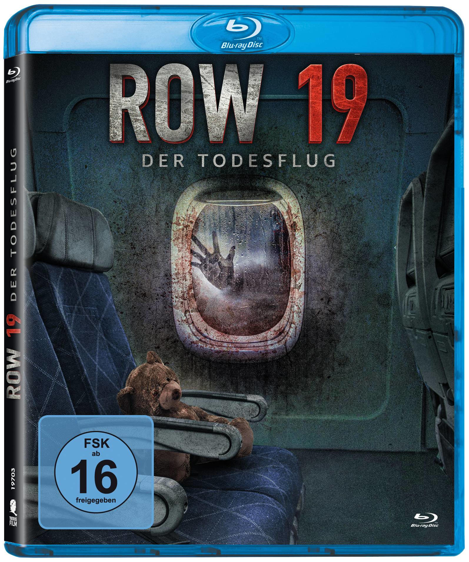 Blu-ray-Disc-Cover. Eine Hand erscheint im Flugzeugfenster.