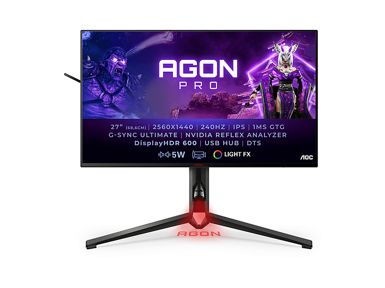 AOC AG274QS 27 Zoll QHD Gaming Monitor 1 ms Reaktionszeit