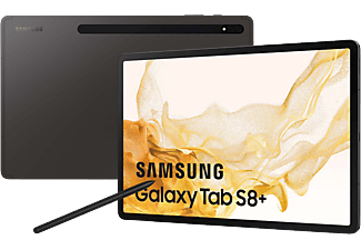 Tablet - Samsung Galaxy TAB S8+, 128 GB, Gris Oscuro, WiFi, 12.4" WQXGA+, 8 GB RAM, SD™ 898, Android 12