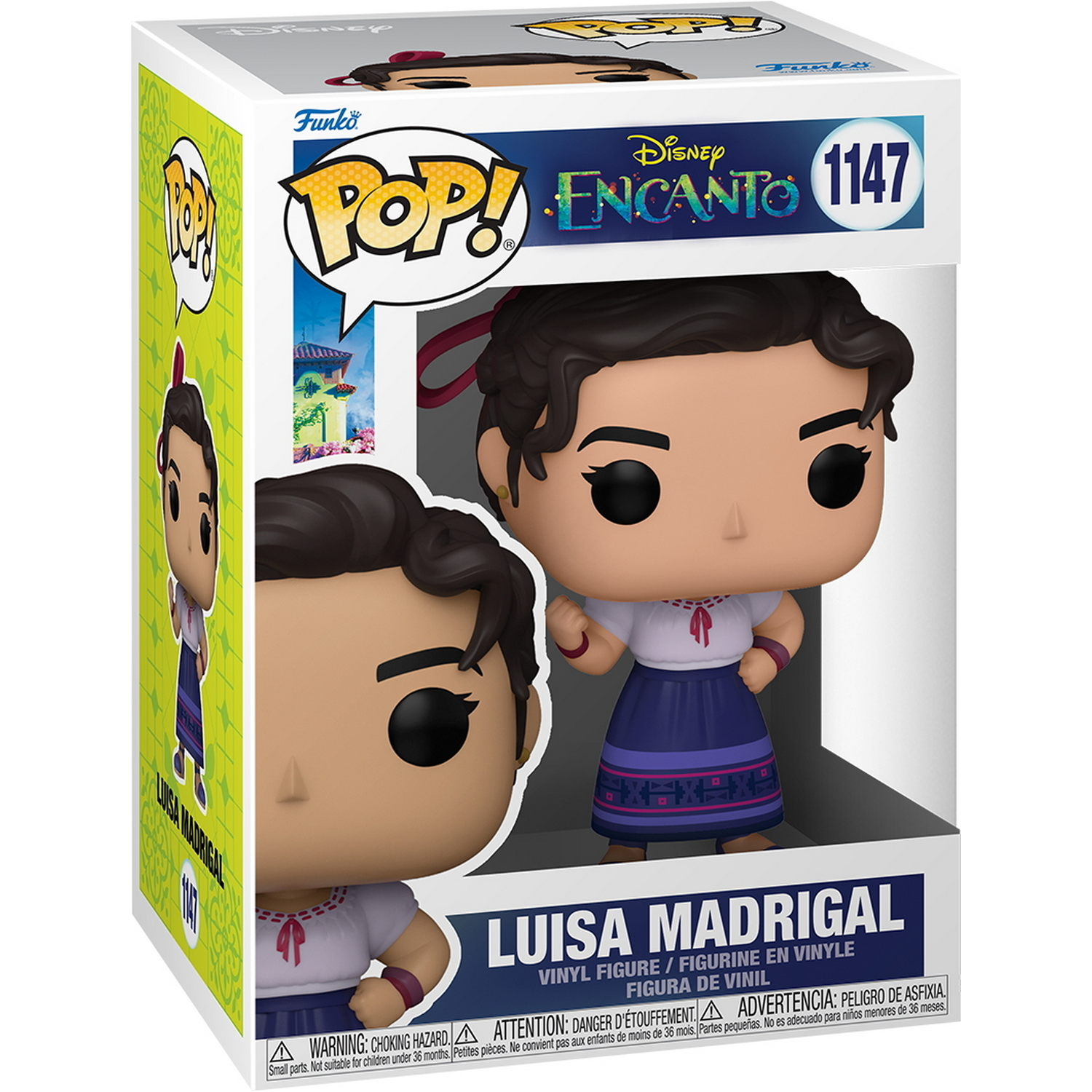 Figura Funko Pop! - Luisa Madrigal, Disney Encanto, 9.5 cm, Vinilo, Multicolor