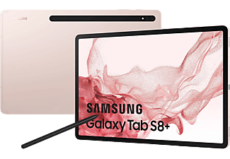 Tablet - Samsung Galaxy TAB S8+, 256 GB, Rosa Dorado, WiFi, 12.4" WQXGA+, 8 GB RAM, SD™ 898, Android 12