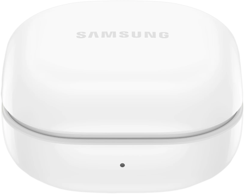 Fehér Samsung Galaxy Buds töltőtok.