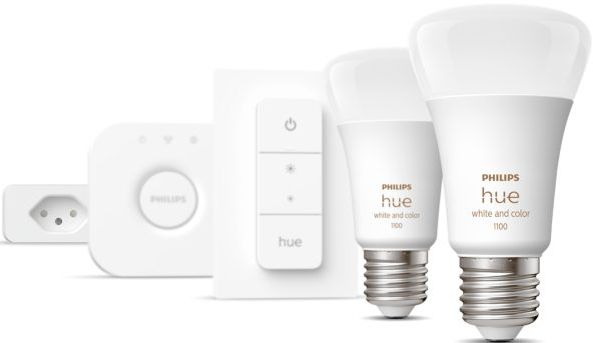PHILIPS HUE Starter-Kit E27 - Beleuchtungsset (Weiss)