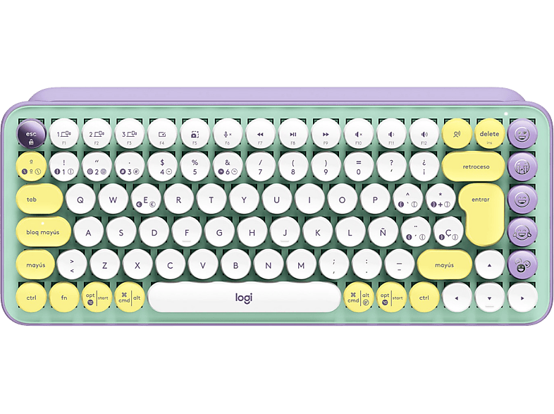 Teclado mecánico inalámbrico con emojis Logitech POP Keys