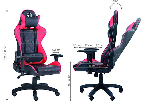 QWARE Gaming Chair Maurics – Red