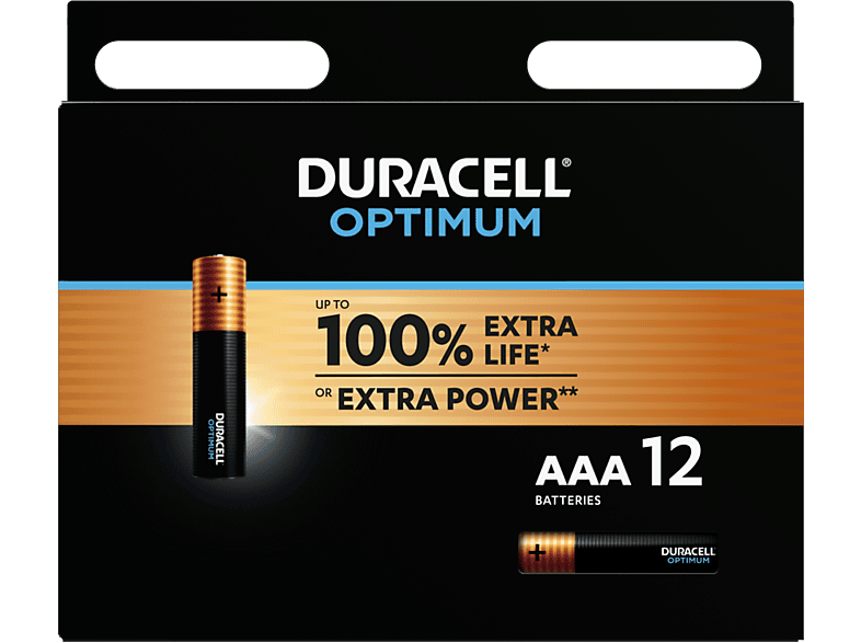 Duracell AAA Optimum Batterie, 12er Pack