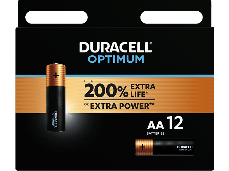 Duracell AA Optimum Batterie, 12er Pack