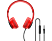 BOROFONE StarSound vezetékes fejhallgató mikrofonnal, 3,5mm jack, piros (BO5R)