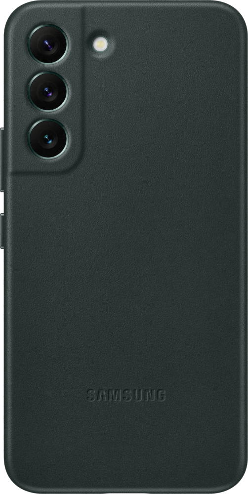 SAMSUNG Cover Leather Galaxy S22 Groen (EF-VS901LGEGWW)