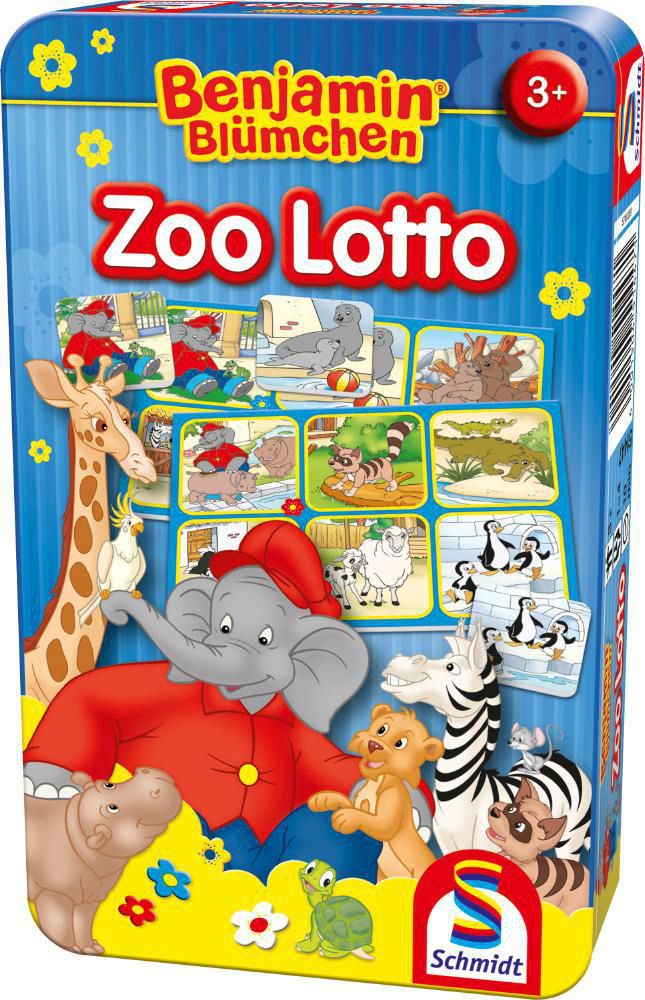 SCHMIDT SPIELE (UE) Zoo Lotto Benjamin Blümchen Mitbringspiel Mehrfarbig