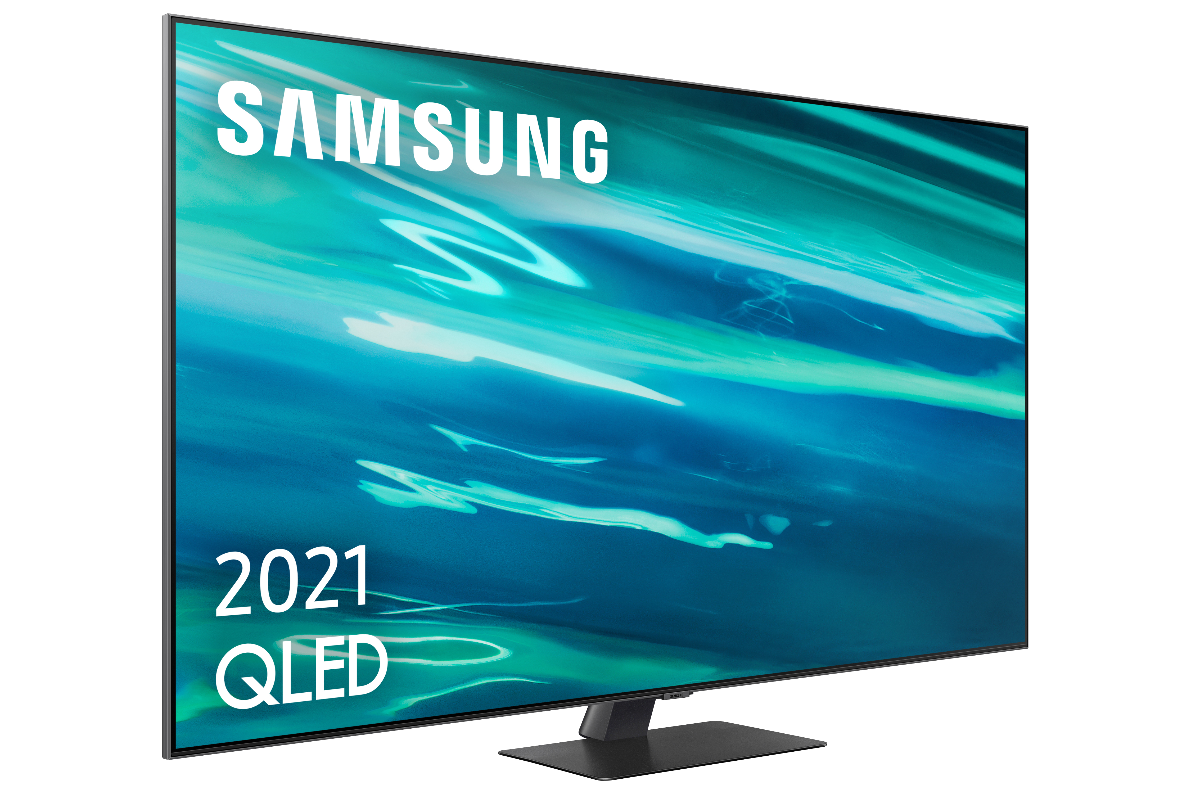 TV QLED 55" - Samsung QE55Q80AATXXC, UHD 4K, Smart TV, HDR10+, Tizen, Motion Xcelerator, Control de voz, Carbón