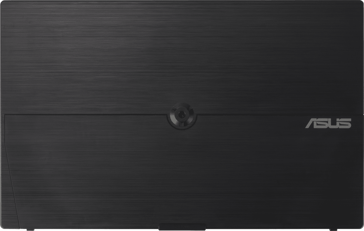 Un ordinateur portable noir avec le logo ASUS.