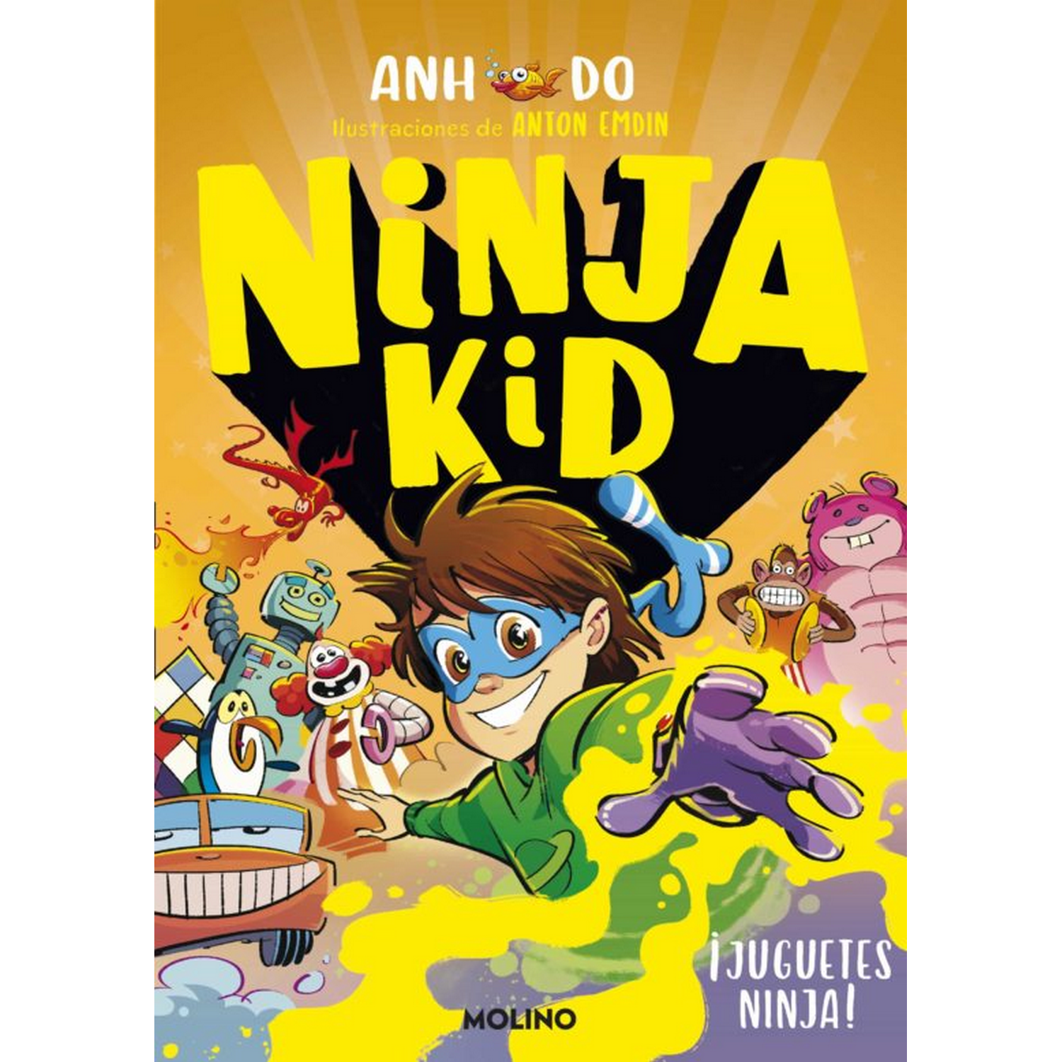 Ninja Kid 7 ¡juguetes tapa dura libro de anh do