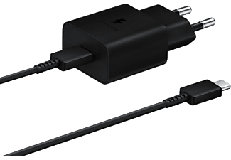 SAMSUNG Hálózati adapter kábellel, 15W PD, USB Type-C, fekete (EP-T1510XBEGEU)