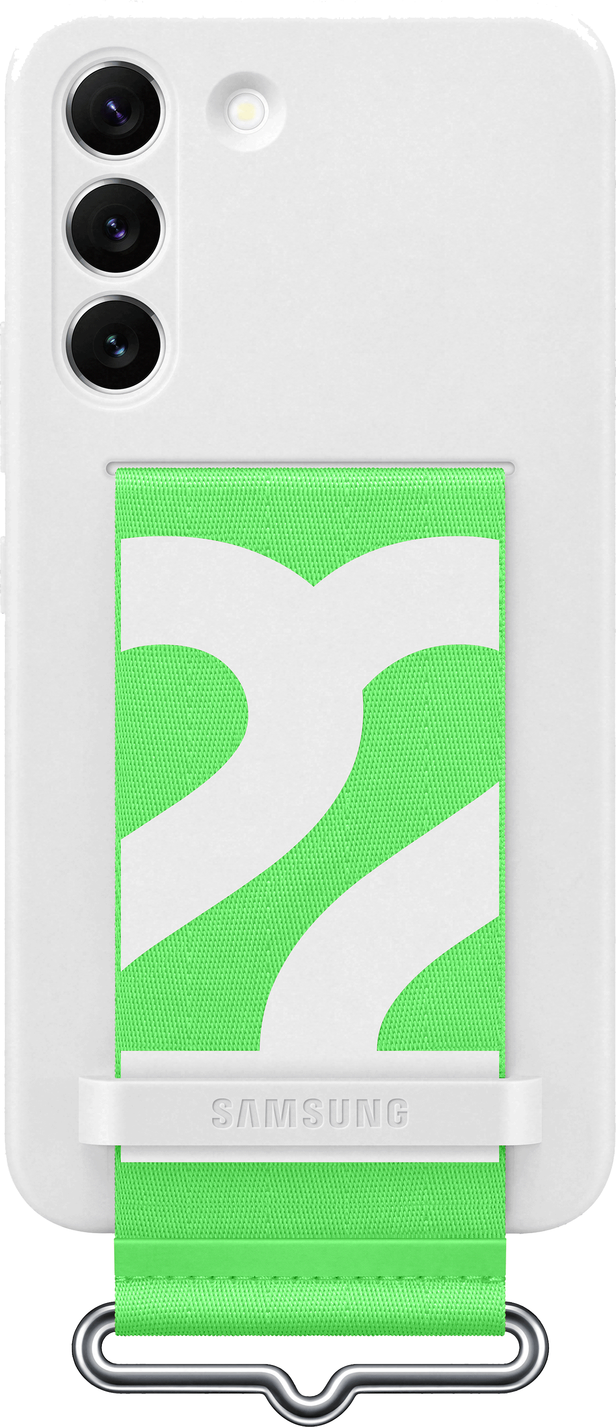SAMSUNG Galaxy S22 SILICONE COVER WITH STRAP WHITE