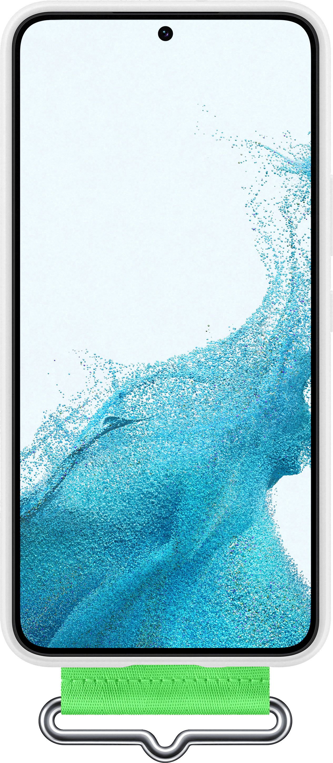 SAMSUNG Galaxy S22 SILICONE COVER WITH STRAP WHITE