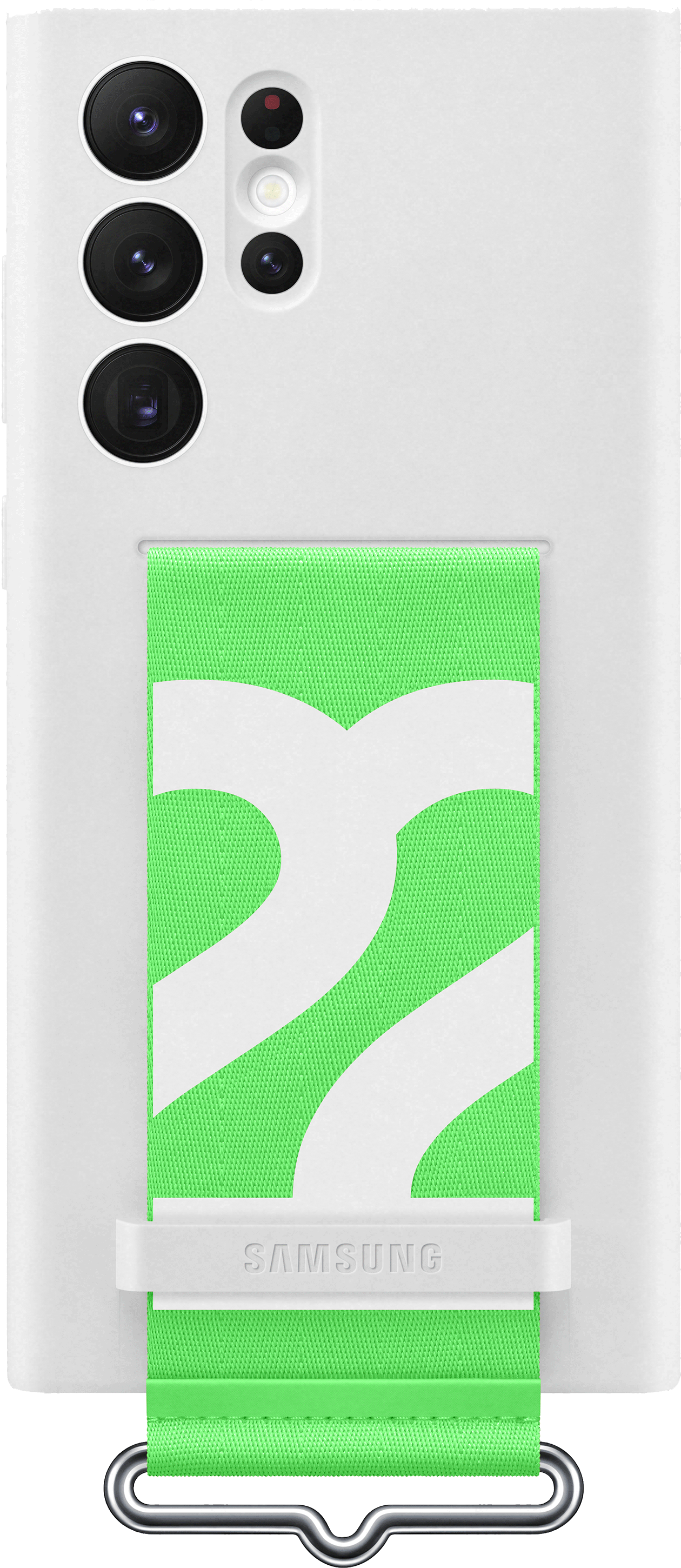 SAMSUNG Galaxy S22 Ultra SILICONE COVER WITH STRAP WHITE