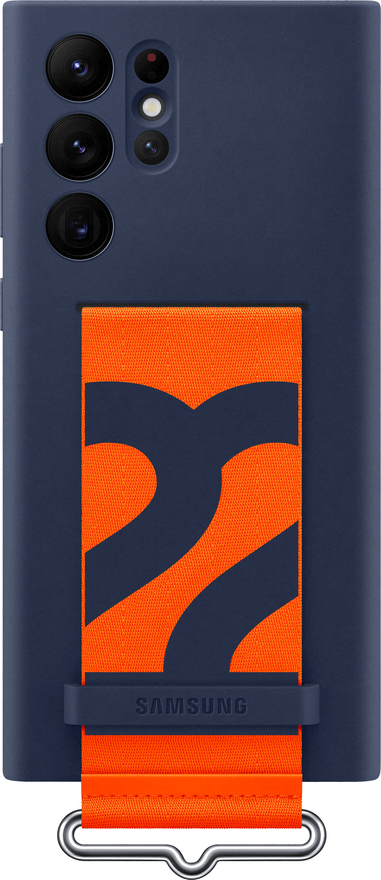 SAMSUNG Galaxy S22 Ultra SILICONE COVER WITH STRAP NAVY