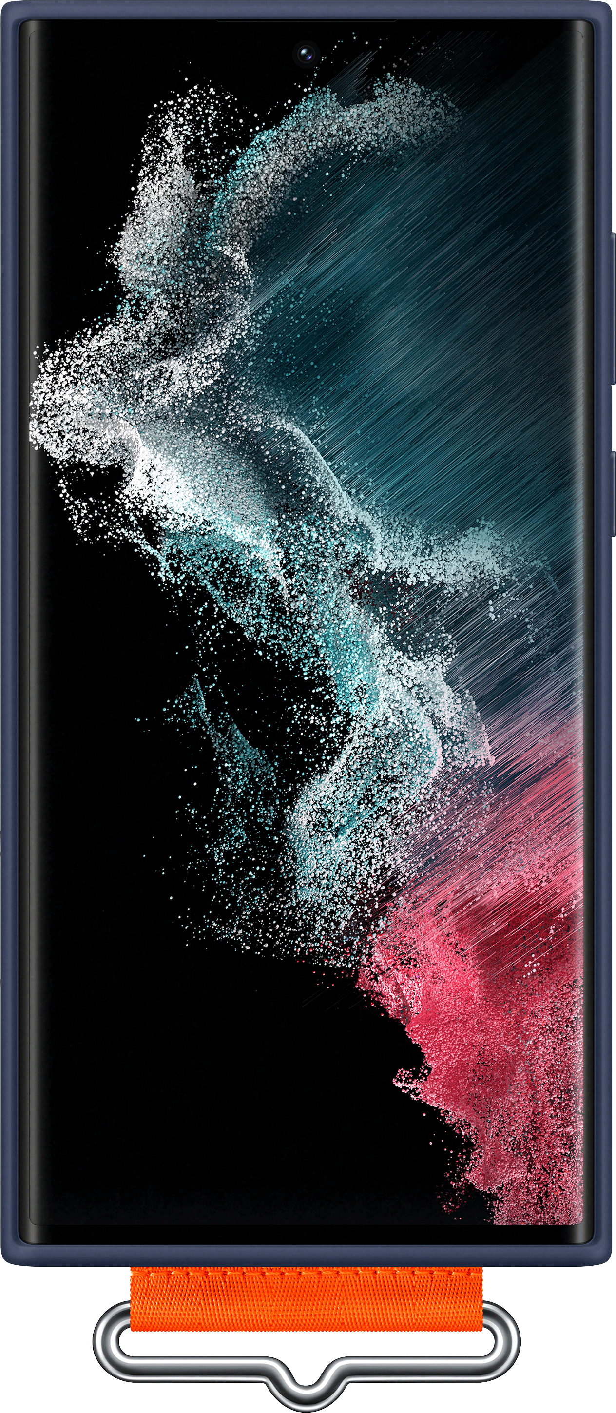 SAMSUNG Galaxy S22 Ultra SILICONE COVER WITH STRAP NAVY