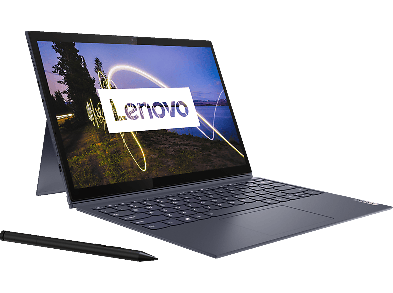LENOVO Yoga Duet 7i, 2-in-1 Notebook, mit 13 Zoll Display, Intel® Core™ i5 Prozessor, 8 GB RAM, 512 GB SSD, Intel®, Iris® Xe, Schiefergrau Windows 11 Home (64 Bit)