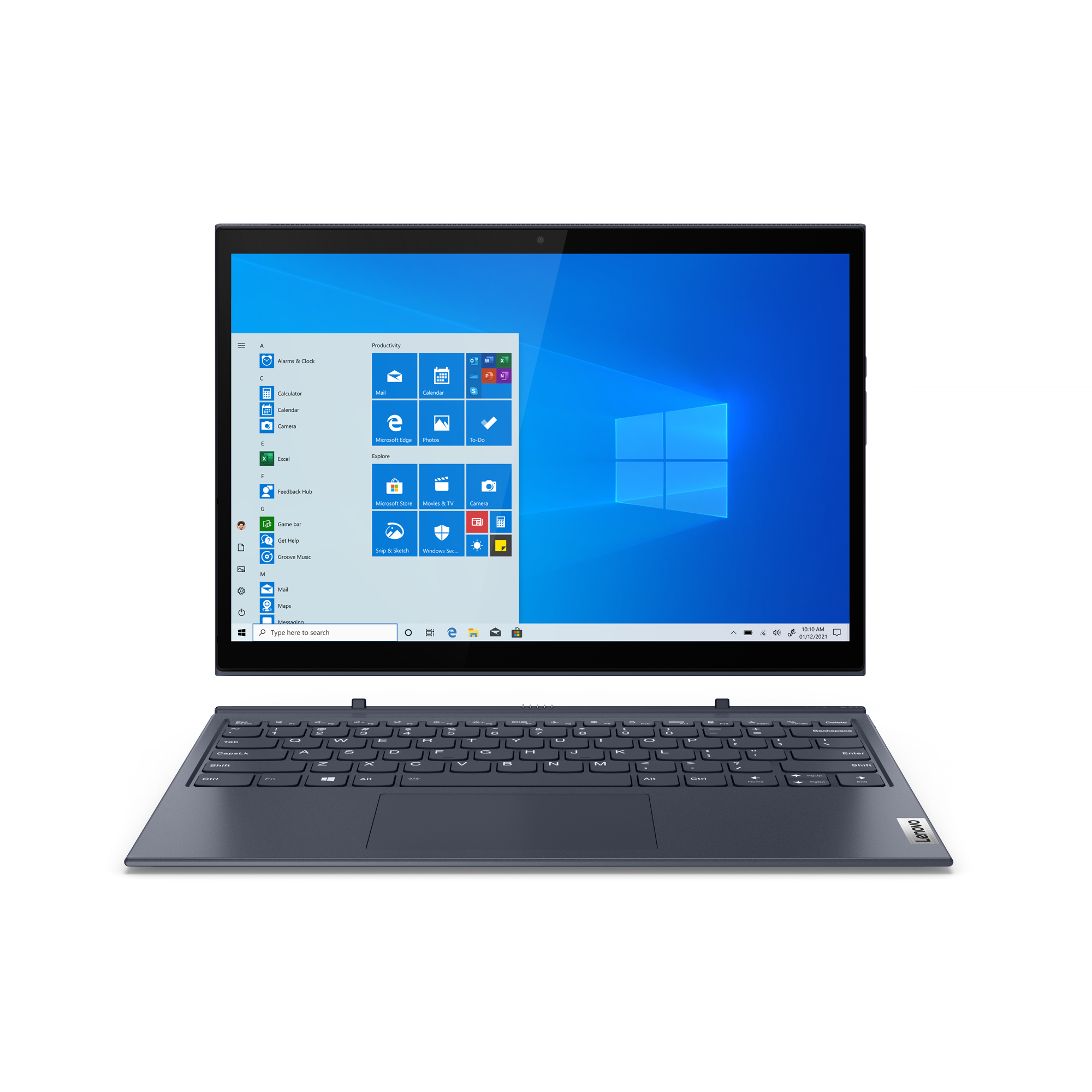 Windows GB Duet SSD, 13 11 mit 512 i5 Prozessor, Intel® Schiefergrau Home 2-in-1 Yoga 8 Core™ Xe, Intel®, Display, Zoll LENOVO Bit) Notebook, 7i, (64 RAM, Iris® GB