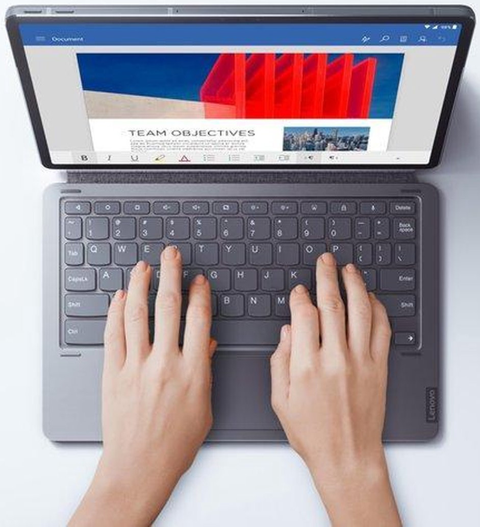LENOVO Toetsenbordcover Pro Keyboard Tab P11 Pro AZERTY Grijs (ZG38C03296)